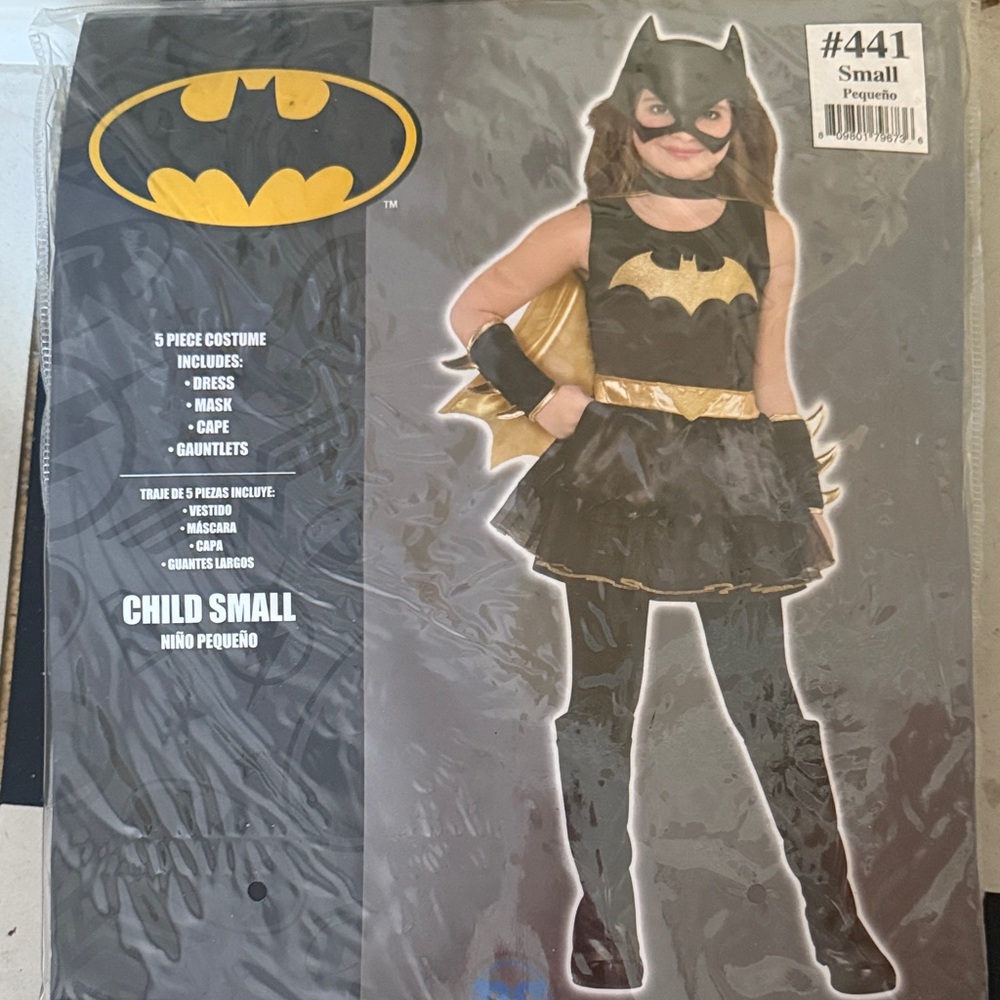 DC Comics Black and Gold Batgirl Kids Costume